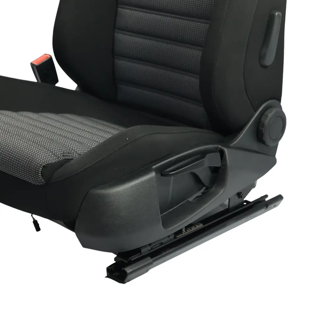 Volkswagen Passat B7 Front Seat Heated Interior Cloth Fabric Black Left N/S - SKU 3AA881805ET-1 - Part number 3AA881805ET