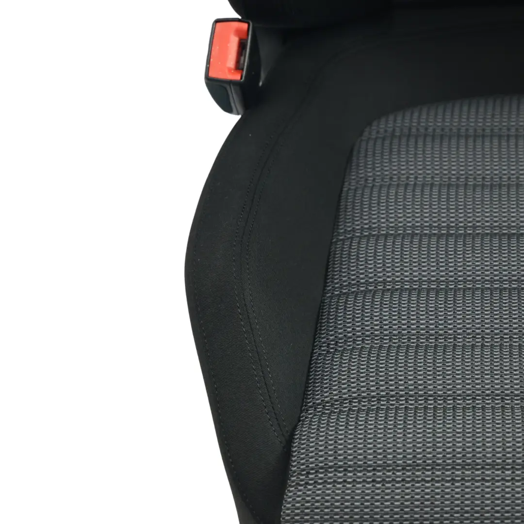 Volkswagen Passat B7 Front Seat Heated Interior Cloth Fabric Black Left N/S - SKU 3AA881805ET-1 - Part number 3AA881805ET