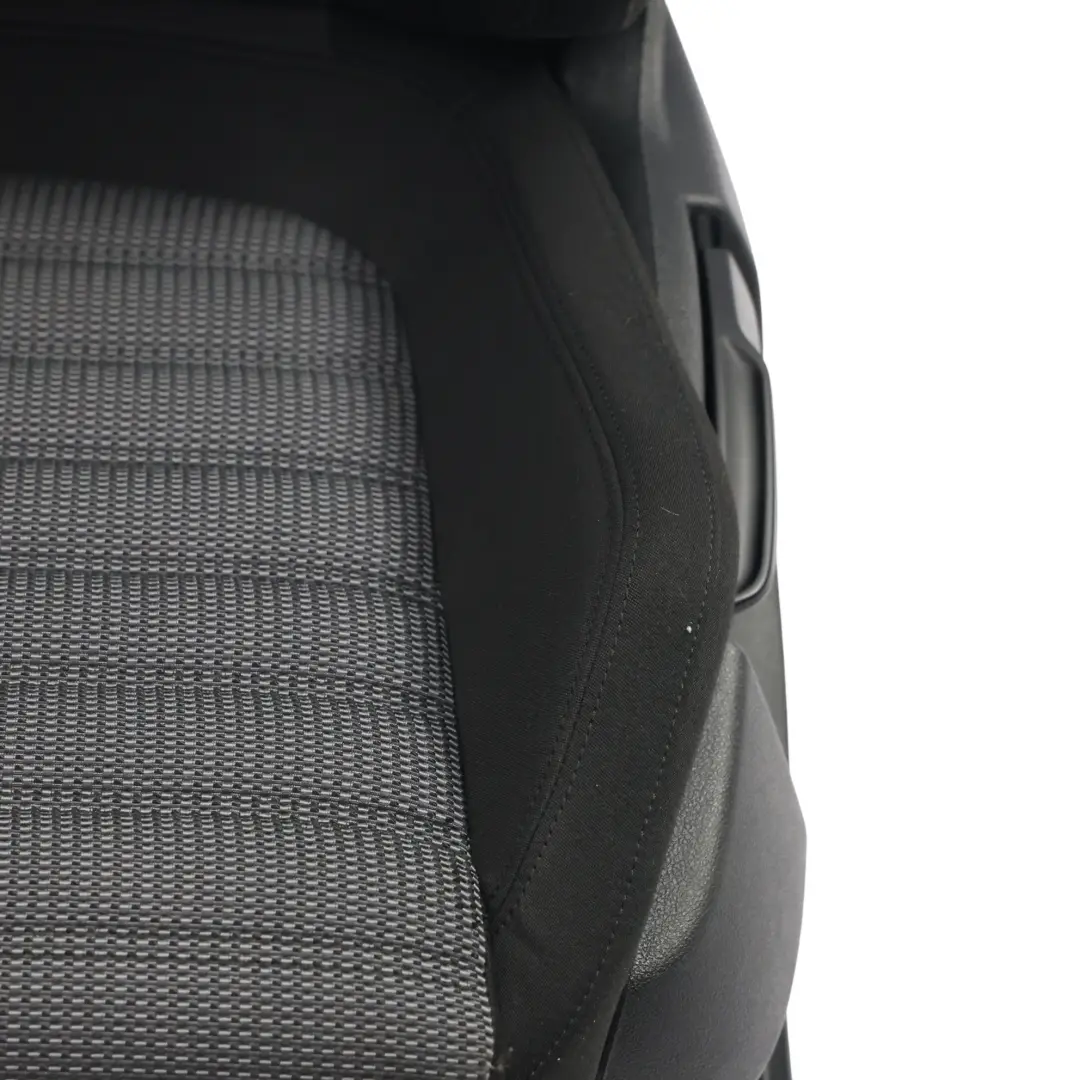 Volkswagen Passat B7 Front Seat Heated Interior Cloth Fabric Black Left N/S - SKU 3AA881805ET-1 - Part number 3AA881805ET