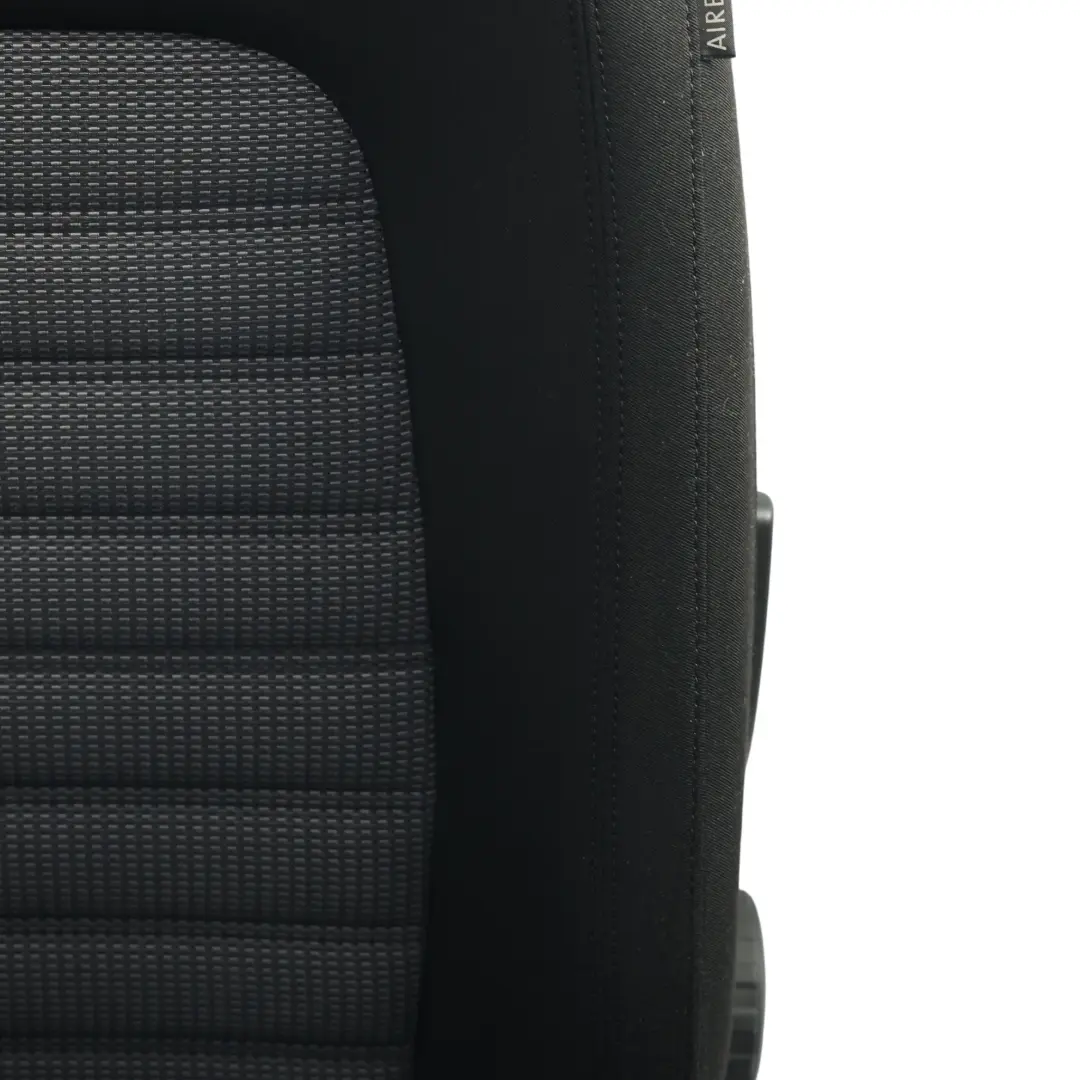 Volkswagen Passat B7 Front Seat Heated Interior Cloth Fabric Black Left N/S - SKU 3AA881805ET-1 - Part number 3AA881805ET