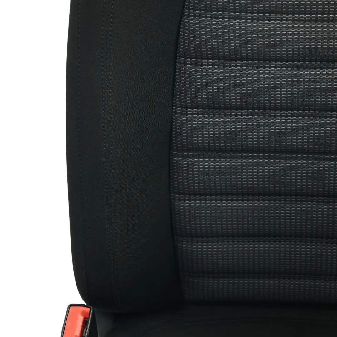 Volkswagen Passat B7 Front Seat Heated Interior Cloth Fabric Black Left N/S - SKU 3AA881805ET-1 - Part number 3AA881805ET