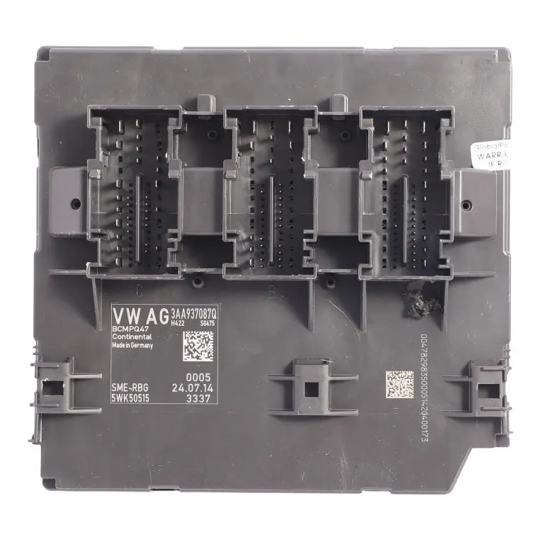 Module BCM Body Control Unit Module ECU to Volkswagen VW Passat B7 with Part number 3AA937087Q Volkswagen VW Passat B7 Module BCM Body Control Unit Module ECU - SKU 3AA937087Q - Part number 3AA937087Q