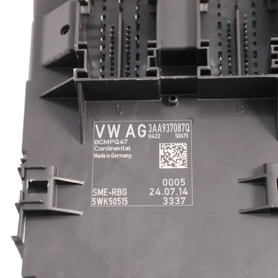 Volkswagen VW Passat B7 Module BCM Body Control Unit Module ECU - SKU 3AA937087Q - Part number 3AA937087Q