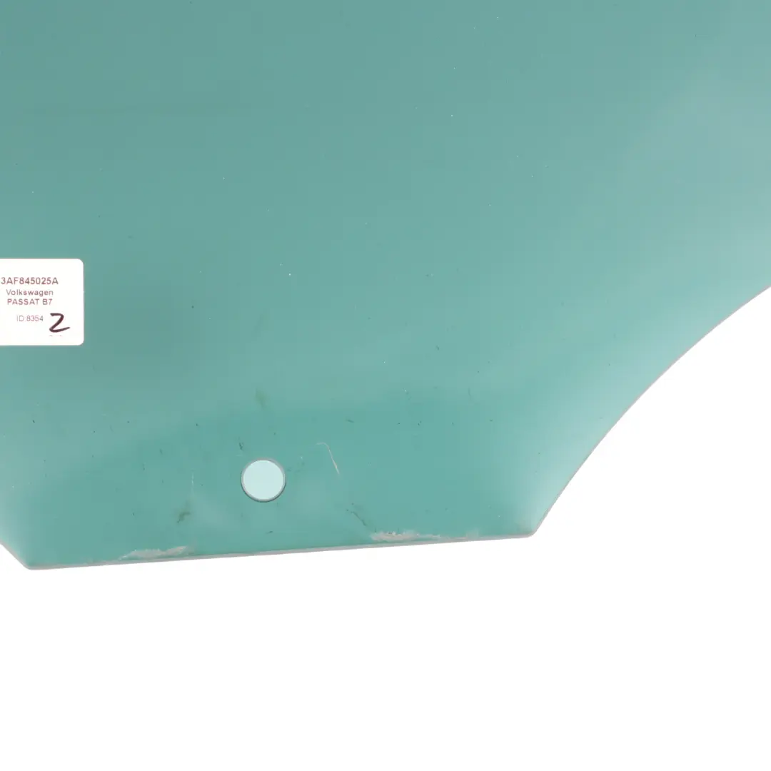 Volkswagen Passat B7 Vitre Fenêtre Latérale Porte Arrière Gauche - SKU 3AF845025A - Numéro de pièce 3AF845025A