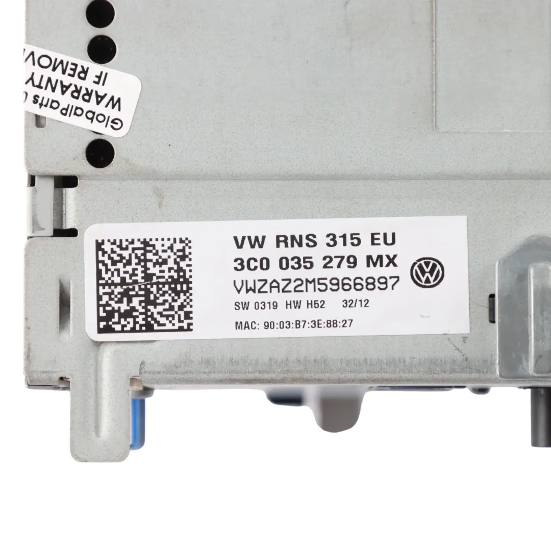 VW Volkswagen Scirocco Mk3 Radio Head Unit Media CD Player - SKU 3C0035279MX - Part number 3C0035279MX