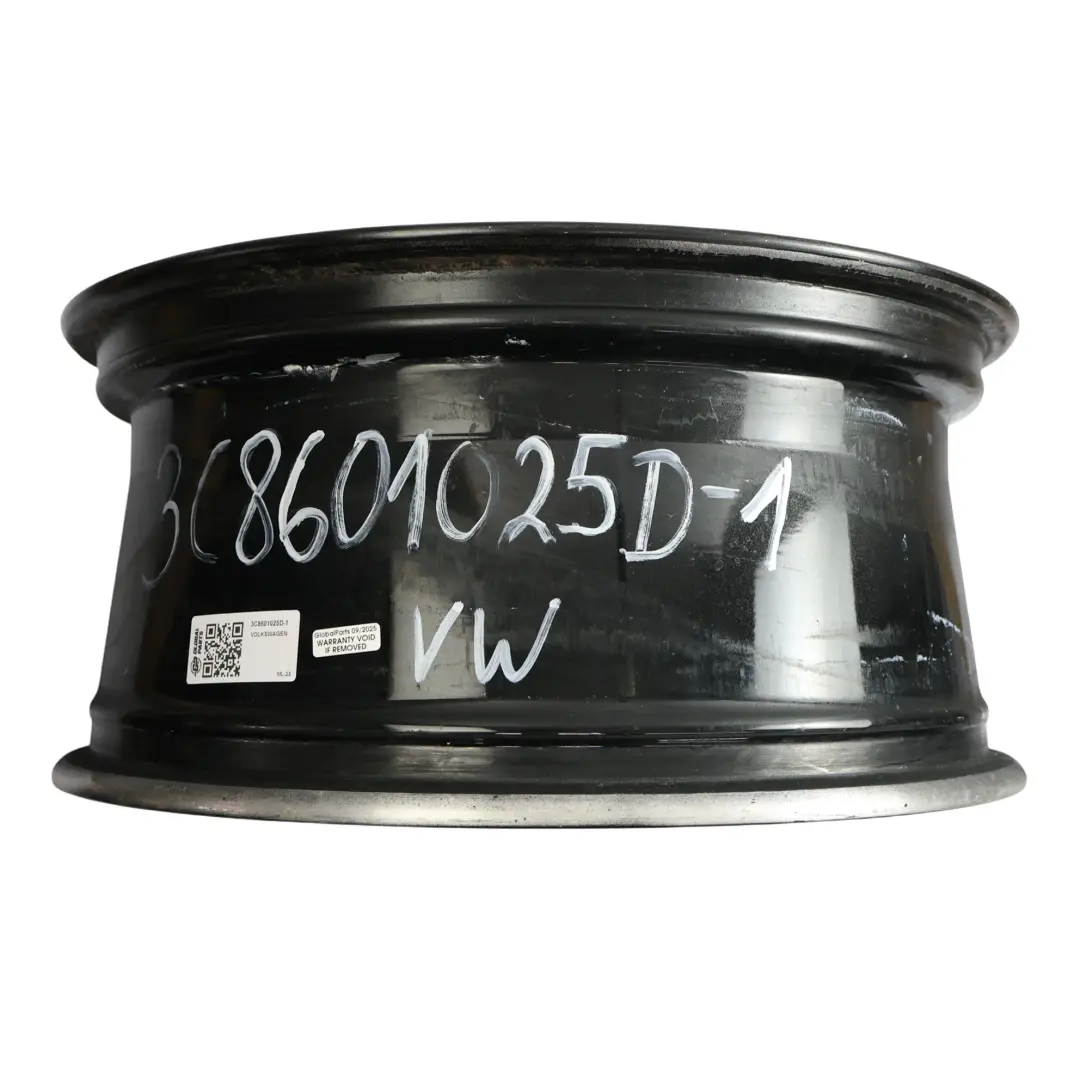 Volkswagen Scirocco Mk3 Jante Alliage Noire 18" 8J ET:41 - SKU 3C8601025D-1 - Numéro de pièce 3C8601025D