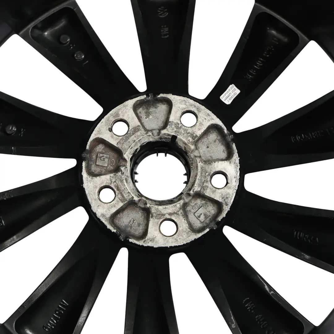 Volkswagen Scirocco Mk3 Black Wheel Alloy Rim 18" 8J ET:41 - SKU 3C8601025D-1 - Part number 3C8601025D