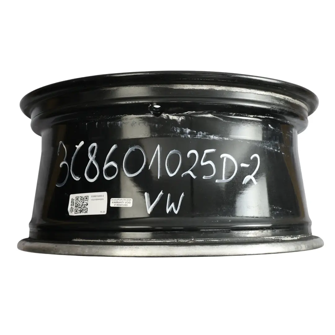 Volkswagen Scirocco Mk3 Jante Alliage Noire 18" 8J ET:41 - SKU 3C8601025D-2 - Numéro de pièce 3C8601025D