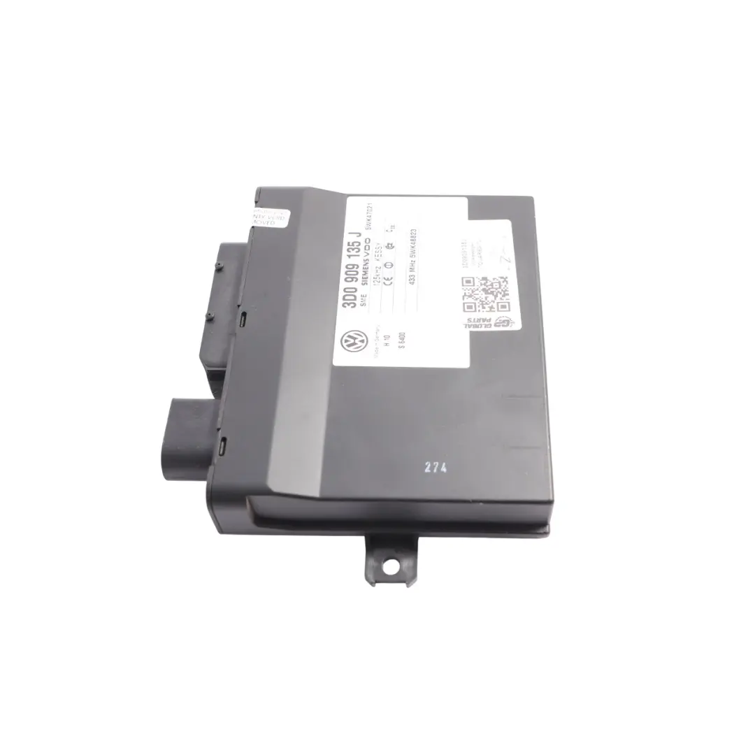 7L Module Entrée Sans Clé Unité Contrôle ECU pour Volkswagen Touareg à propos du numéro de pièce 3D0909135J Volkswagen Touareg 7L Module Entrée Sans Clé Unité Contrôle ECU - SKU 3D0909135J - Numéro de pièce 3D0909135J