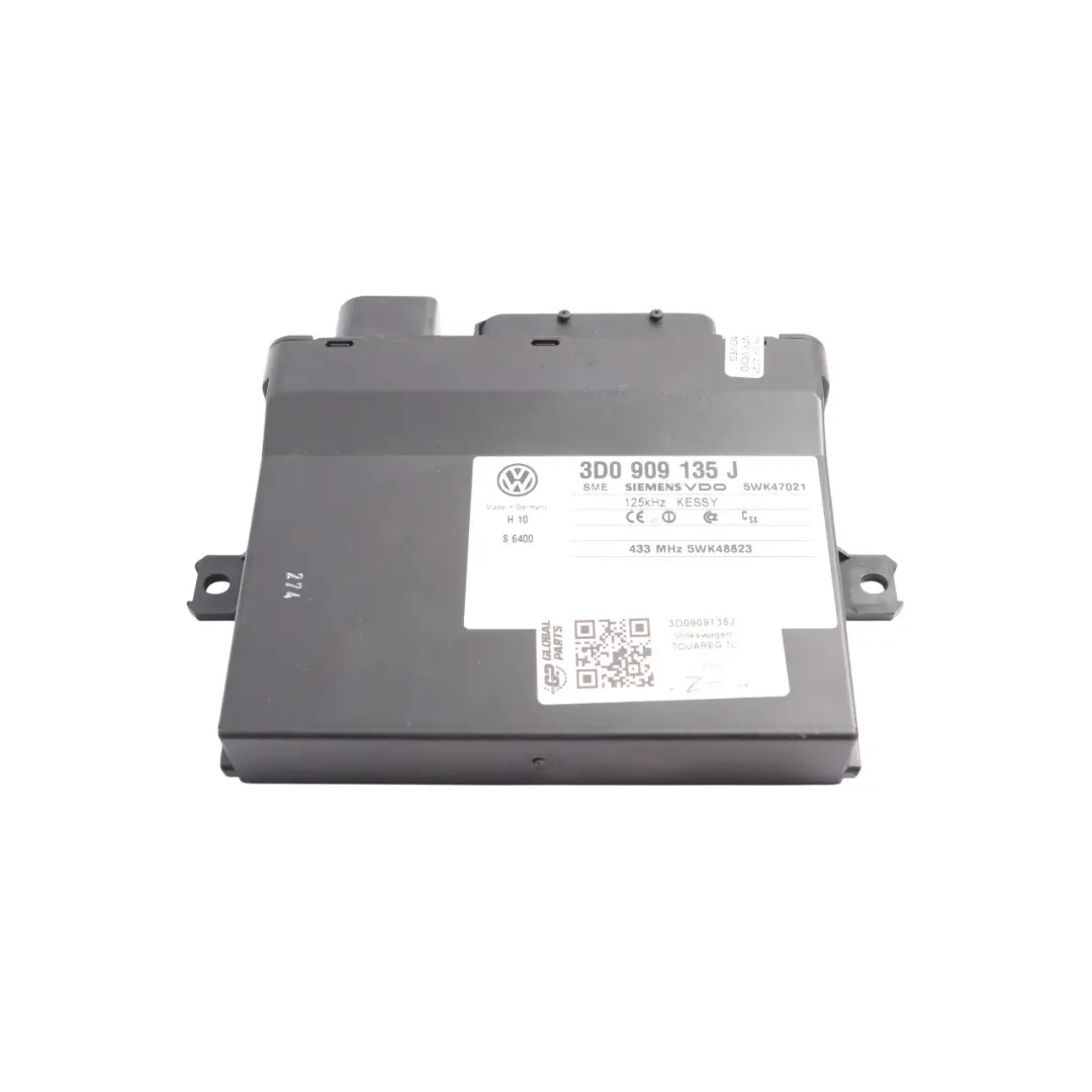 Volkswagen Touareg 7L Moduł Sterownik KESSY Keyless Entry ECU - SKU 3D0909135J - Numer Części 3D0909135J