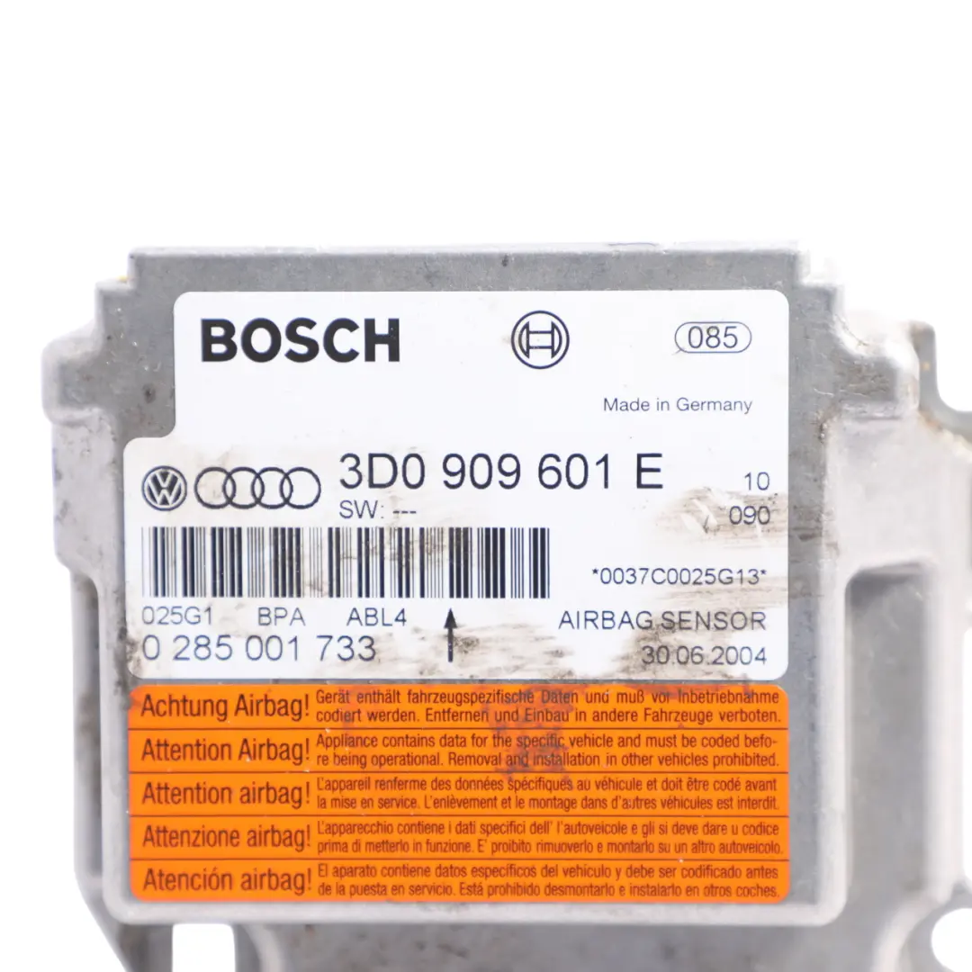 7L Air Module Control Unit ECU SRS to VW Volkswagen Touareg with Part number 3D0909601E VW Volkswagen Touareg 7L Air Module Control Unit ECU SRS - SKU 3D0909601E - Part number 3D0909601E