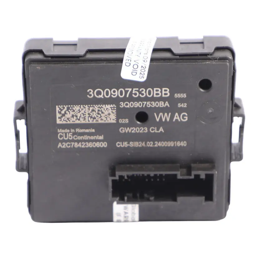 VW Polo Mk6 Audi Q2 GA Central Gateway Control Unit Module Relay ECU - SKU 3Q0907530BB - Part number 3Q0907530BB