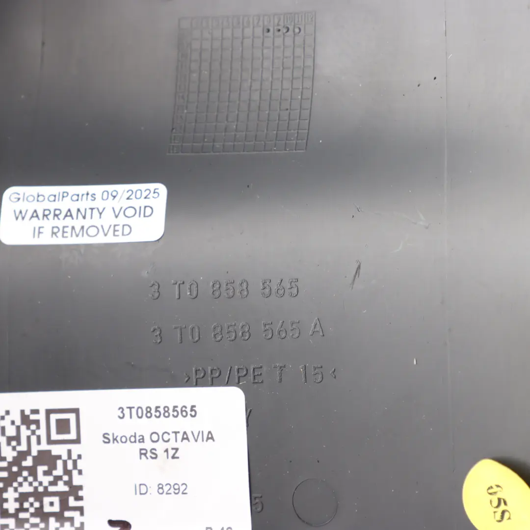 1Z RS Lenksäule Obere Umrandung Verkleidung Abdeckung für Skoda Octavia mit Teilenummer 3T0858565 Skoda Octavia 1Z RS Lenksäule Obere Umrandung Verkleidung Abdeckung - SKU 3T0858565 - Teilenummer 3T0858565