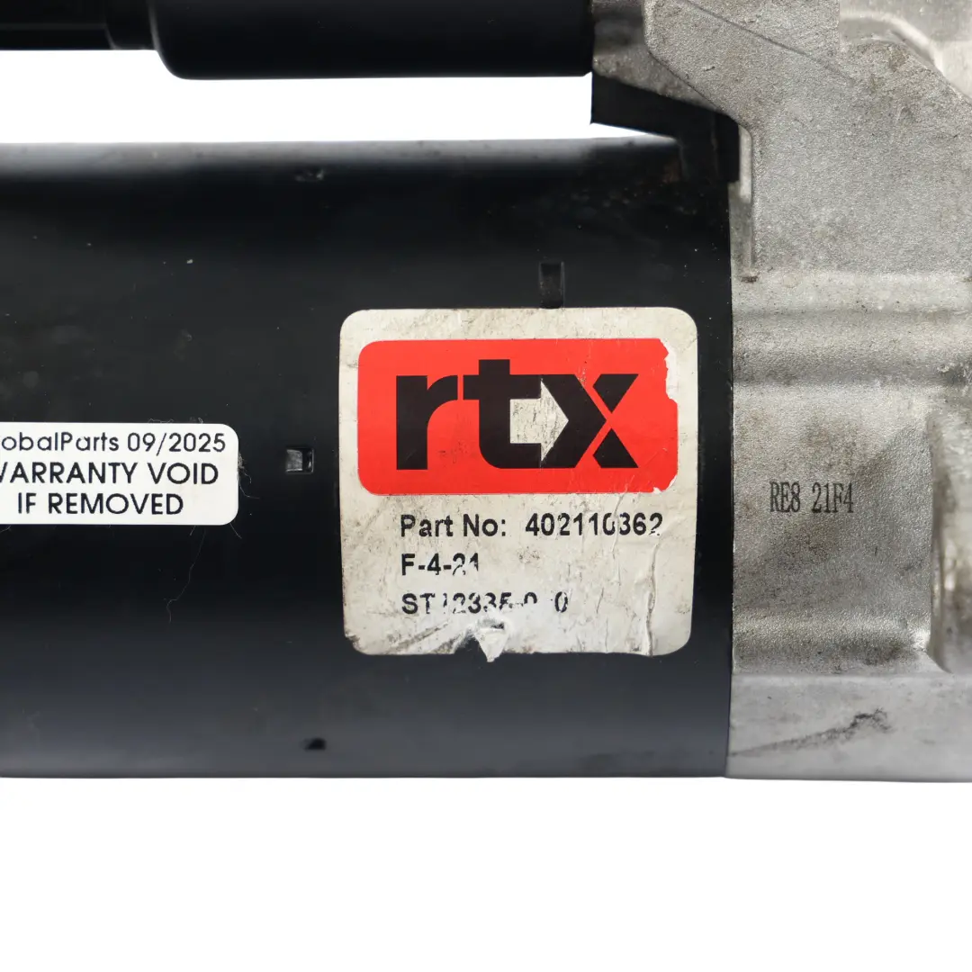 Starter Motor Diesel Engine Actuator RTX to BMW E60 E63 E87 E90 with Part number 402110362 BMW E60 E63 E87 E90 Starter Motor Diesel Engine Actuator RTX - SKU 402110362 - Part number 402110362