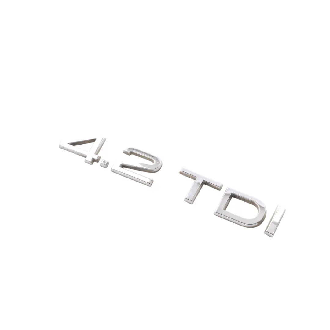 Audi Q7 4L Rear Boot Tailgate Emblem 4.2 TDI Lettering Badge Chrom - SKU 4E0853743S-1 - Part number 4E0853743S