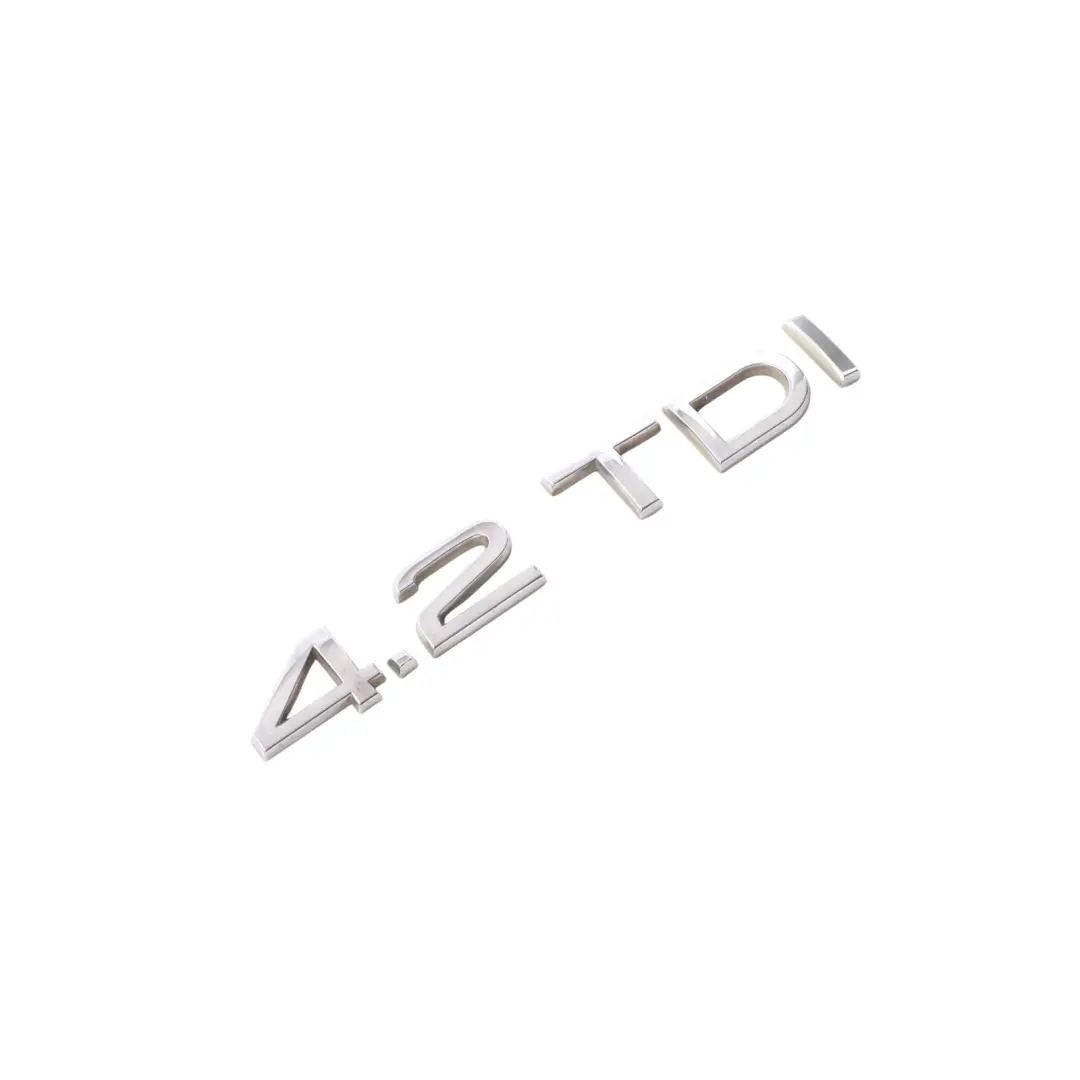 Emblemat Klapy Bagażnika Tylny 4.2 TDI Chrom do Audi Q7 4L o numerze 4E0853743S Audi Q7 4L Emblemat Klapy Bagażnika Tylny 4.2 TDI Chrom - SKU 4E0853743S-1 - Numer Części 4E0853743S