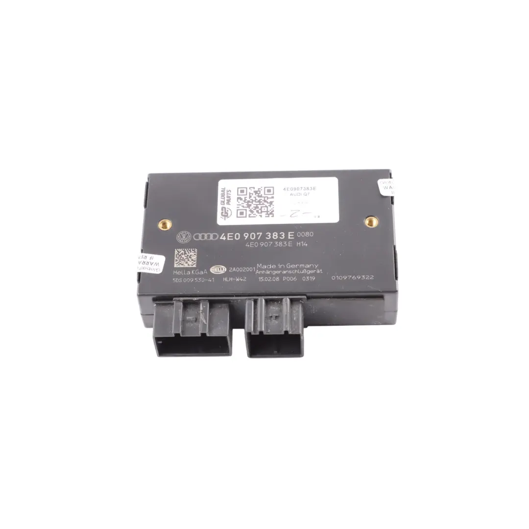 Audi Q7 4L Tow Bar Trailer Towing Control Module Unit - SKU 4E0907383E - Part number 4E0907383E