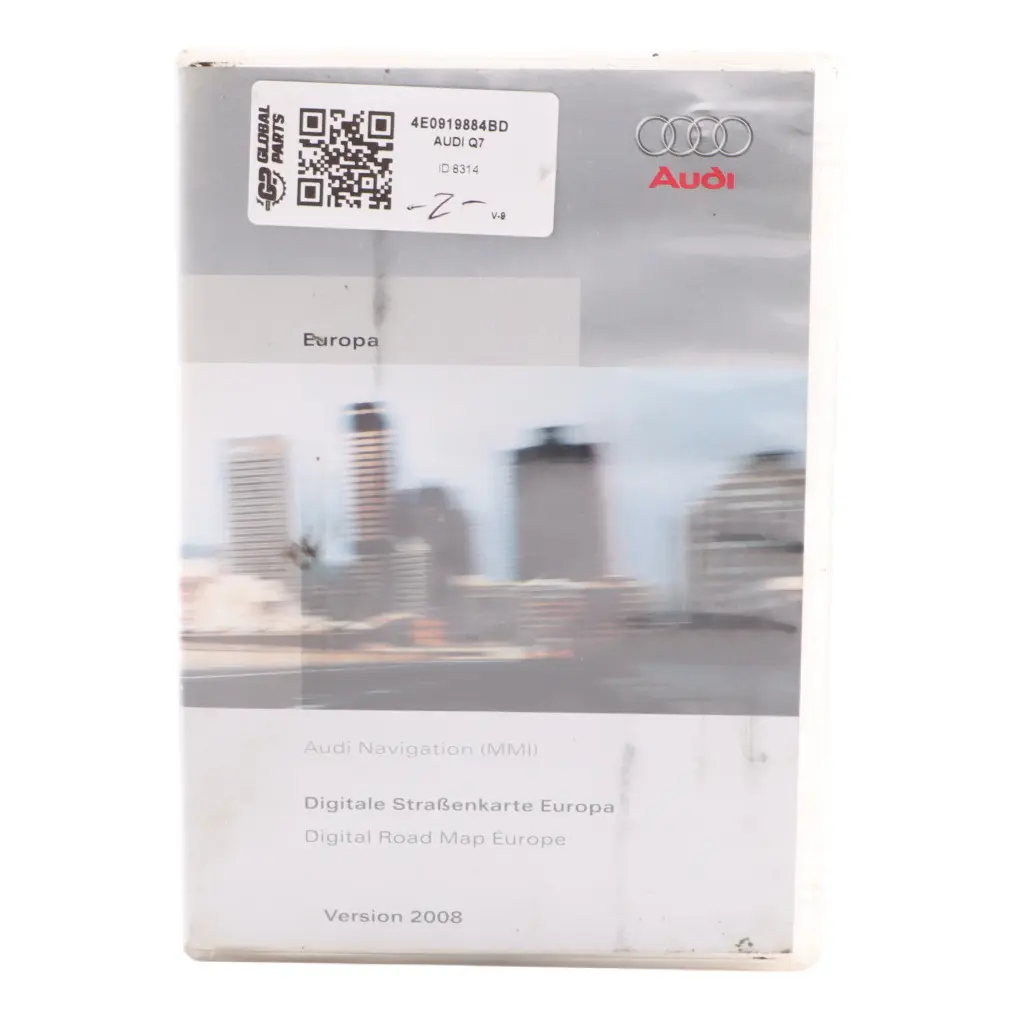 Navigation Disc DVD Europe Version 2008 to Audi Q7 4L A8 D3 with Part number 4E0919884BD Audi Q7 4L A8 D3 Navigation Disc DVD Europe Version 2008 - SKU 4E0919884BD - Part number 4E0919884BD