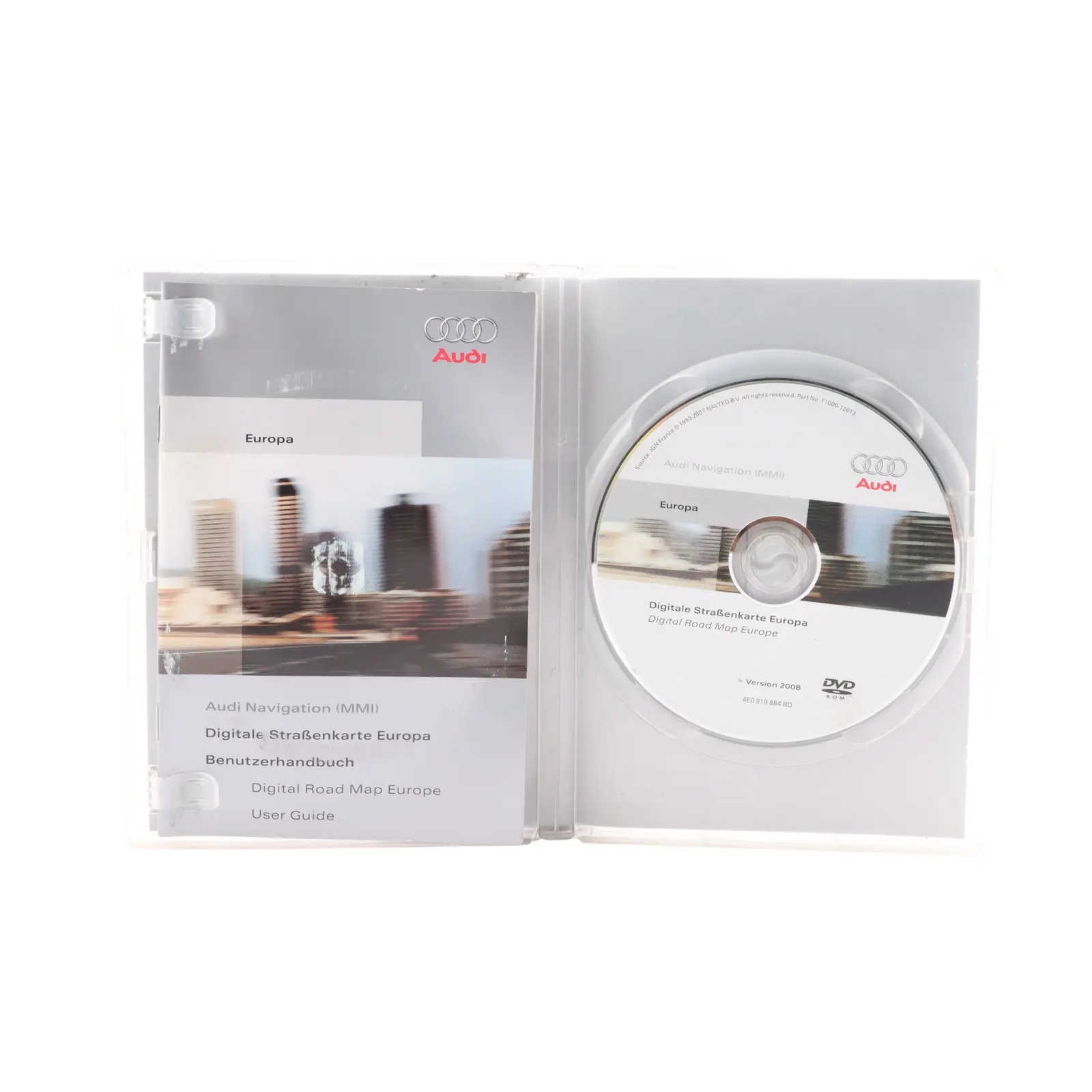 Audi Q7 4L A8 D3 Navigation Disc DVD Europe Version 2008 4E0919884BD