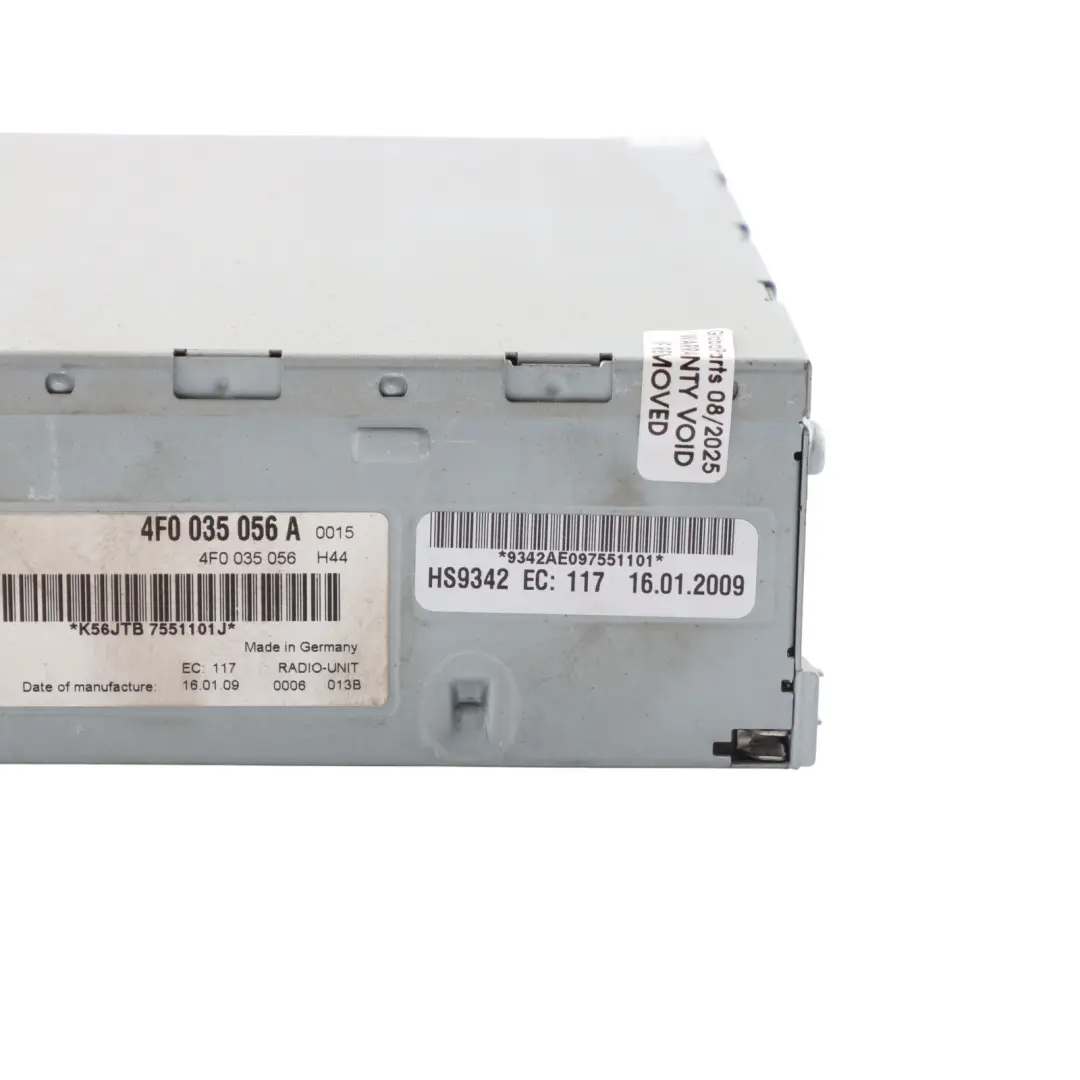 Head Unit Radio CD Player Control Unit Module to Audi A5 8T with Part number 4F0035056A Audi A5 8T Head Unit Radio CD Player Control Unit Module - SKU 4F0035056A - Part number 4F0035056A