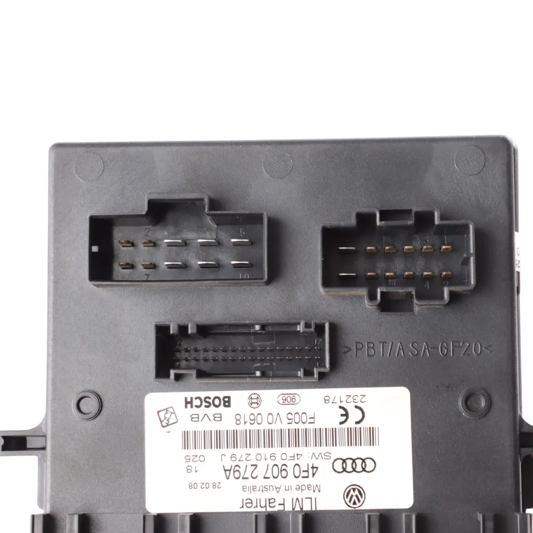 On Board Supply Body Control Comfort Unit Module to Audi Q7 4L with Part number 4F0907279A Audi Q7 4L On Board Supply Body Control Comfort Unit Module - SKU 4F0907279A - Part number 4F0907279A