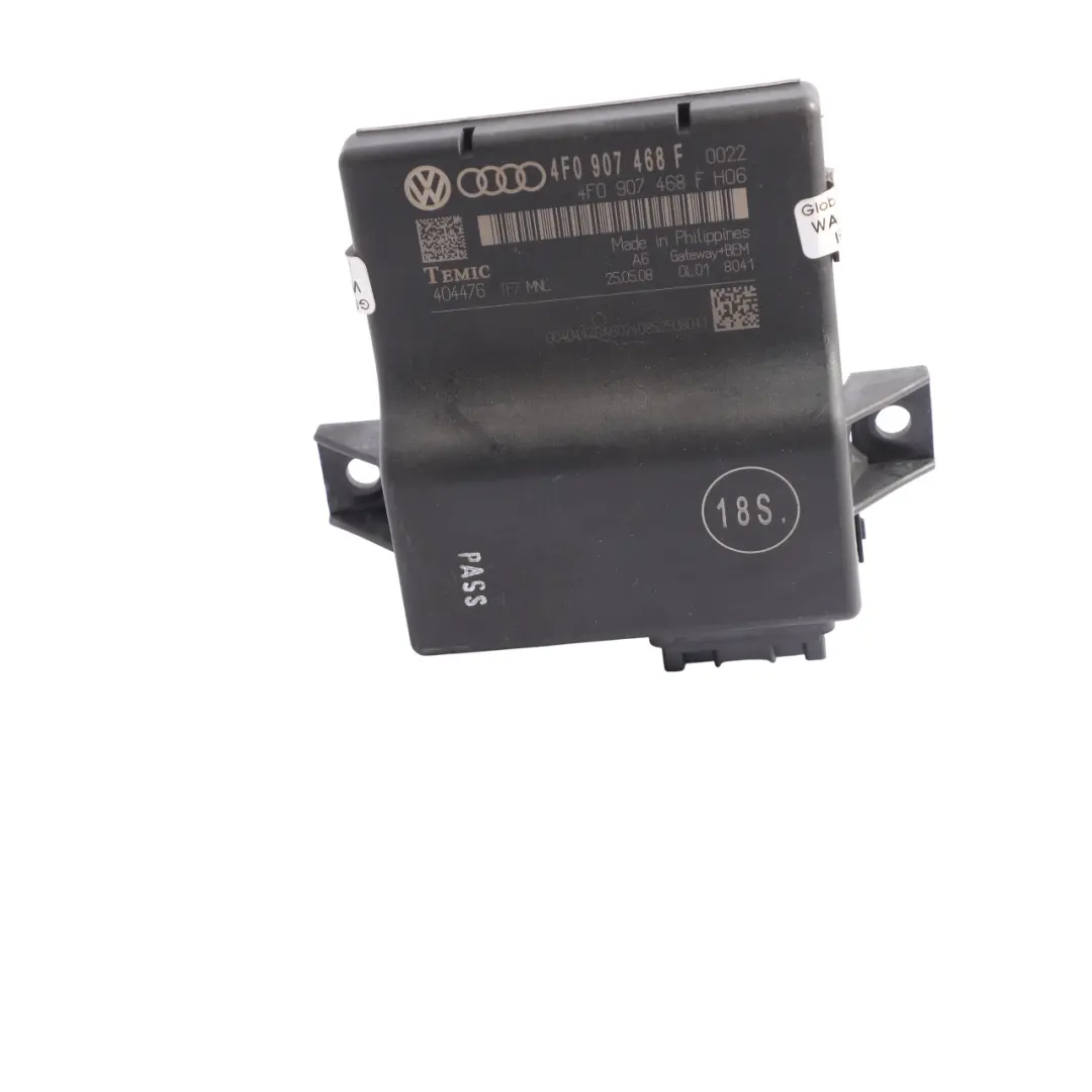 Audi A6 C6 Q7 4L Diagnostic Interface Gateway Module ECU Control Unit - SKU 4F0907468F - Part number 4F0907468F