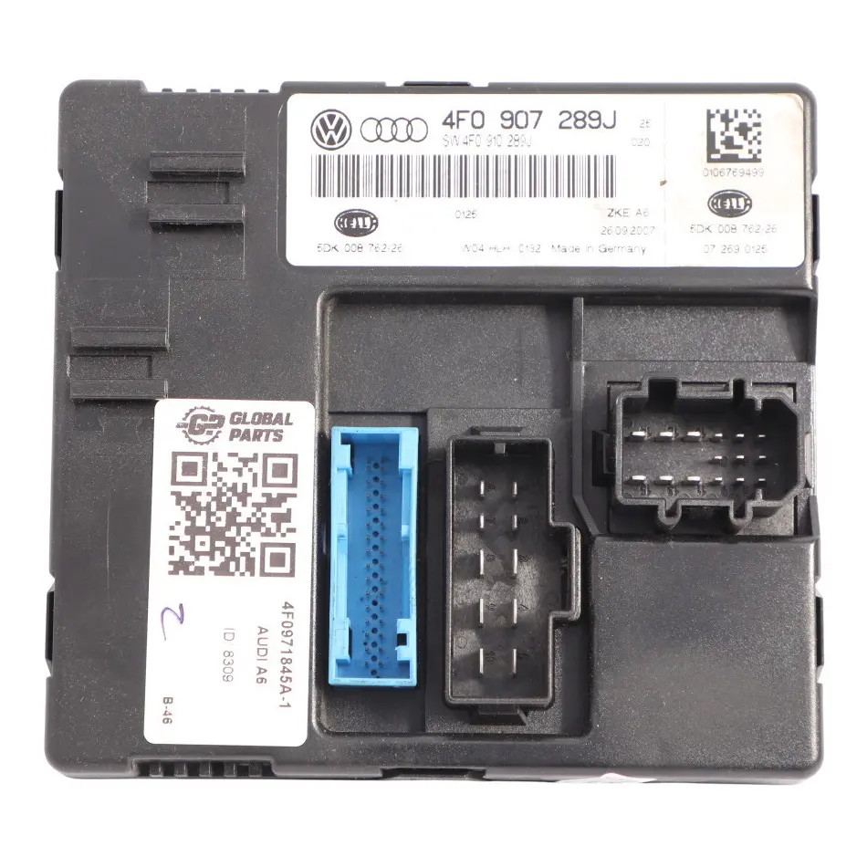 Unidad Control Confort Módulo De Carrocería 4F0907289J para Audi A6 S6 C6 con número de pieza 4F0971845A Audi A6 S6 C6 Unidad Control Confort Módulo De Carrocería 4F0907289J - SKU 4F0971845A-1 - Número de pieza 4F0971845A