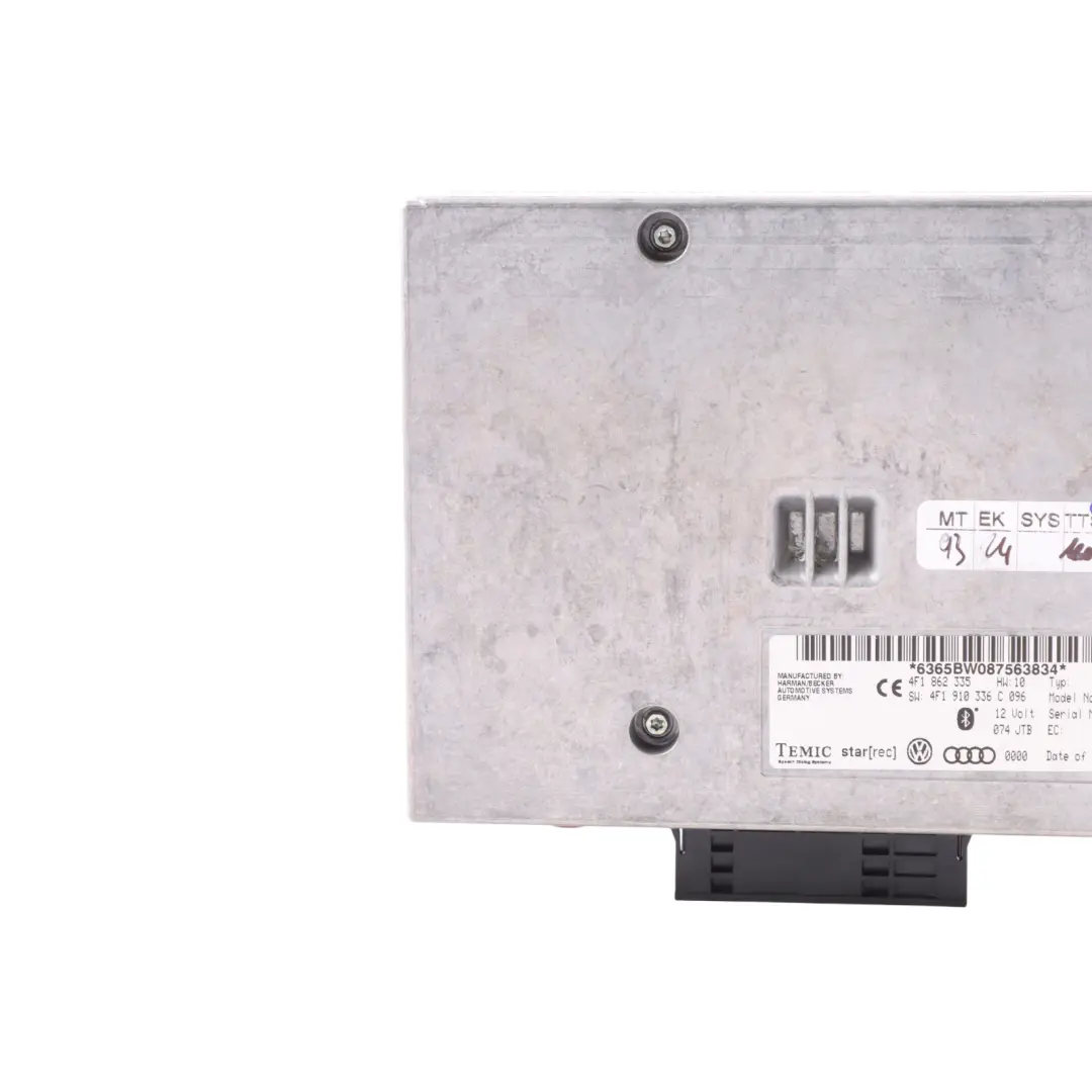 Interfaz Bluetooth Teléfono Módulo De Control Unidad ECU para Audi Q7 4L con número de pieza 4F1862335 Audi Q7 4L Interfaz Bluetooth Teléfono Módulo De Control Unidad ECU - SKU 4F1862335 - Número de pieza 4F1862335