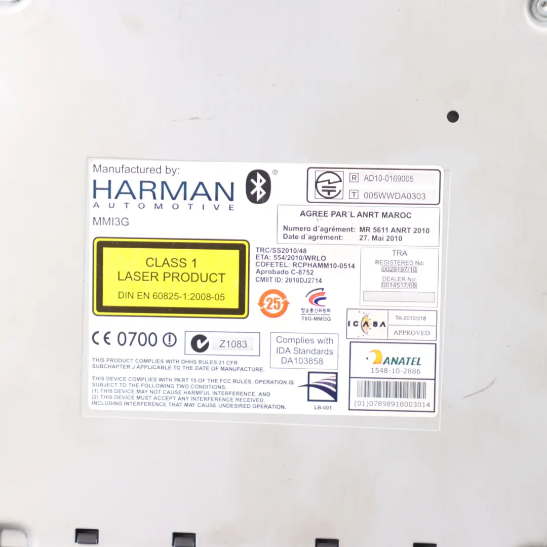 Front Centre Radio CD DVD Player Multimedia Head Unit to Audi A6 A7 C7 with Part number 4G0035670F Audi A6 A7 C7 Front Centre Radio CD DVD Player Multimedia Head Unit - SKU 4G0035670F-1 - Part number 4G0035670F