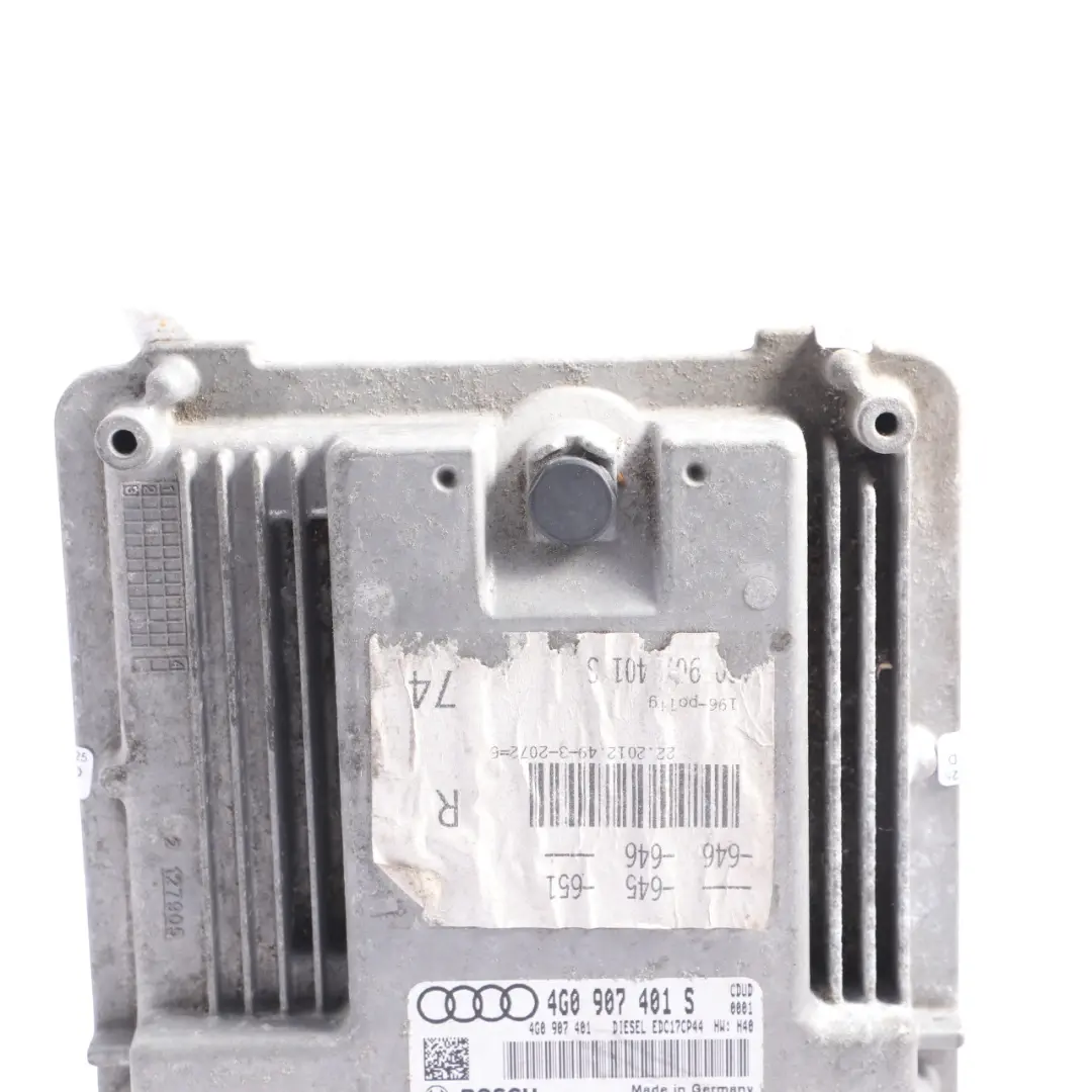 Audi A7 4G C7 3.0 TDI CDUD 245HP Quattro Engine Module ECU Automatic - SKU 4G0907401S-1 - Part number 4G0907401S