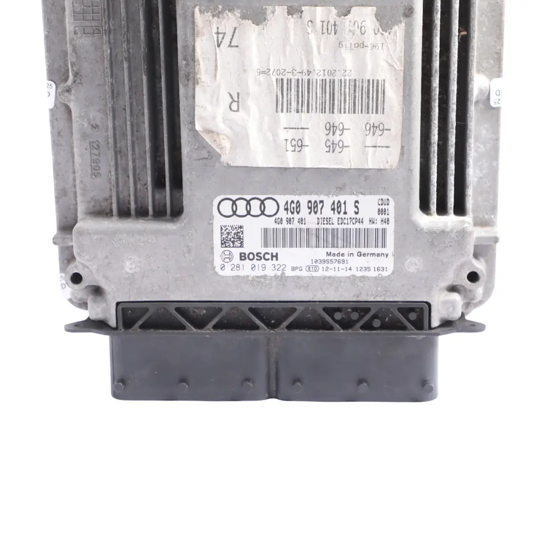Audi A7 4G C7 3.0 TDI CDUD 245HP Quattro Engine Module ECU Automatic - SKU 4G0907401S-1 - Part number 4G0907401S