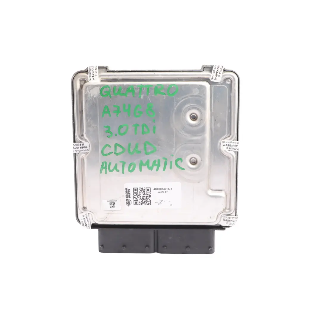 CDUD 245HP Quattro Engine Module ECU Automatic to Audi A7 4G C7 3.0 TDI with Part number 4G0907401S Audi A7 4G C7 3.0 TDI CDUD 245HP Quattro Engine Module ECU Automatic - SKU 4G0907401S-1 - Part number 4G0907401S