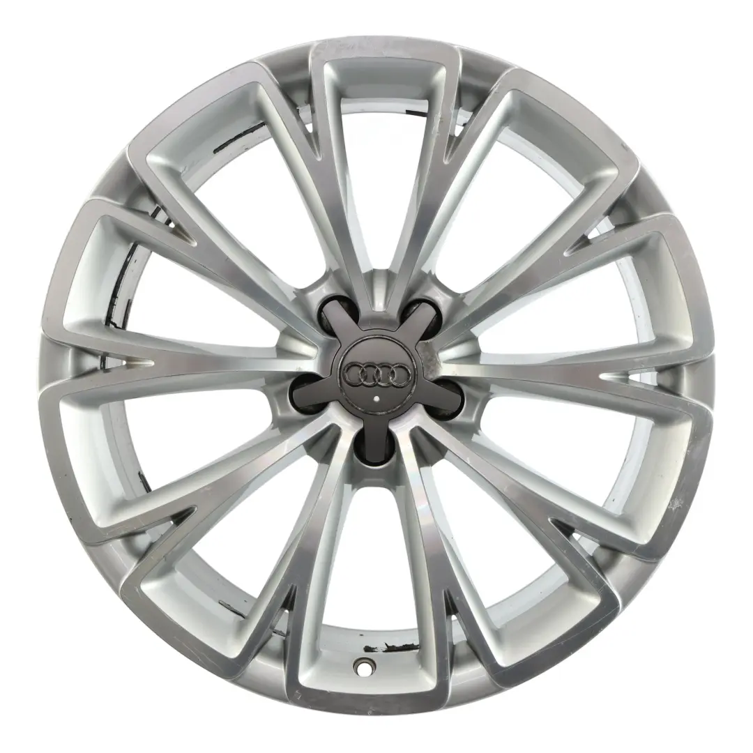Rim Alloy Silver 19" 9J ET:39 Star Spoke to Audi A7 4G A8 D4 Wheel with Part number 4H0601025G Audi A7 4G A8 D4 Wheel Rim Alloy Silver 19" 9J ET:39 Star Spoke - SKU 4H0601025G-1 - Part number 4H0601025G