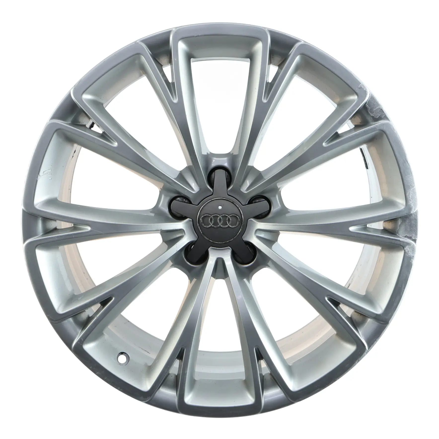 Audi A8 D4 Silver Wheel Alloy Rim 19" 9J ET:33 10 Spoke 4H0601025G