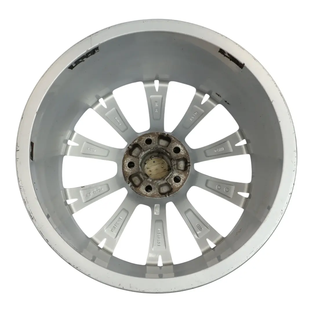 Audi A8 D4 Silber Leichtmetallfelge Alufelge 19" 9J ET:33 10 Speichen - SKU 4H0601025G-2 - Teilenummer 4H0601025G