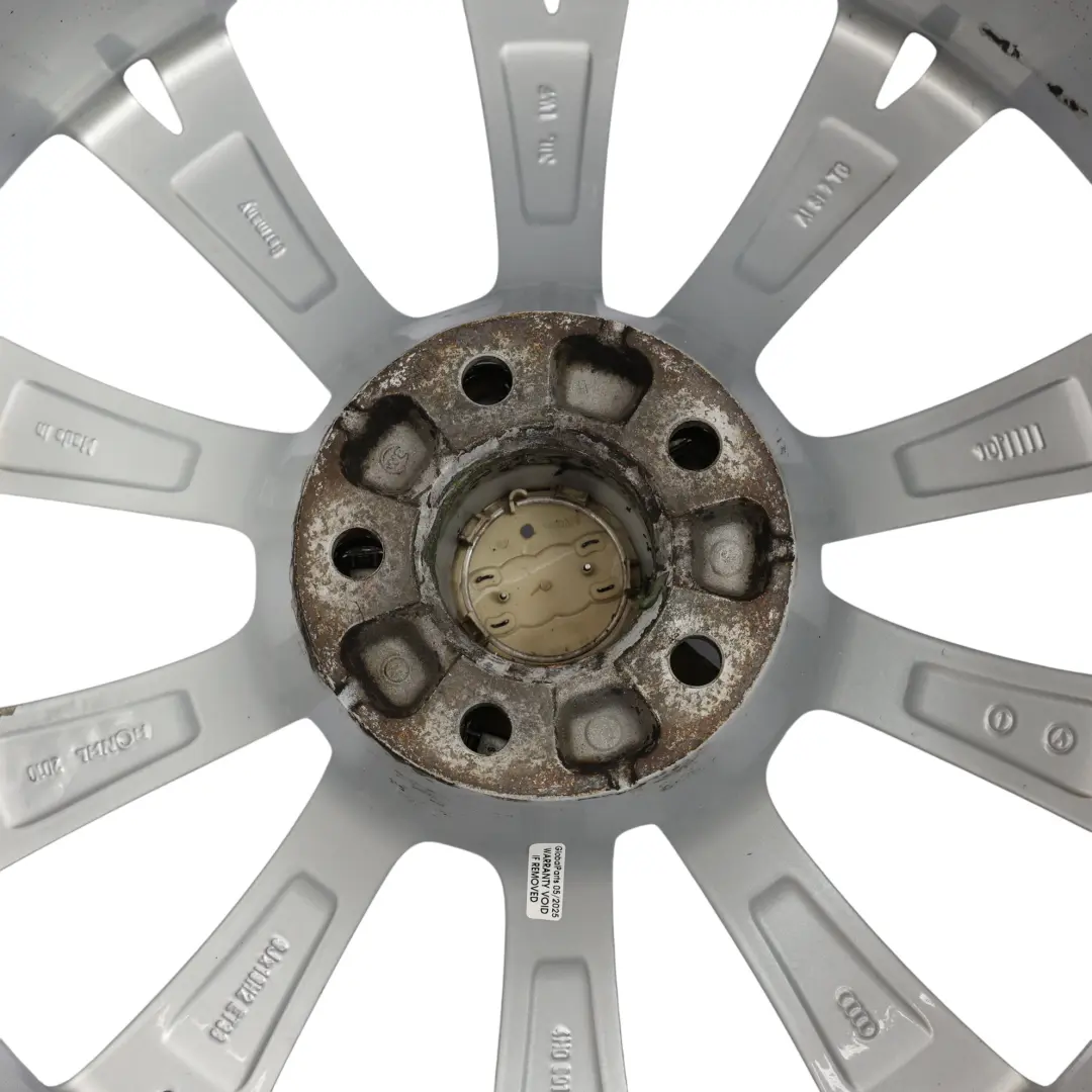 Silber Leichtmetallfelge Alufelge 19" 9J ET:33 10 Speichen für Audi A8 D4 mit Teilenummer 4H0601025G Audi A8 D4 Silber Leichtmetallfelge Alufelge 19" 9J ET:33 10 Speichen - SKU 4H0601025G-2 - Teilenummer 4H0601025G