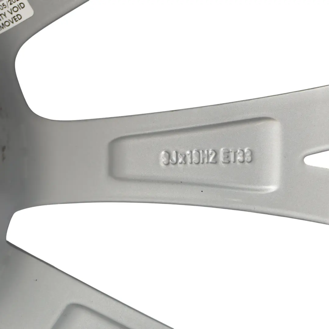 Audi A8 D4 Srebrna Felga Aluminiowa 19" 9J ET:33 10 Szprych - SKU 4H0601025G-2 - Numer Części 4H0601025G
