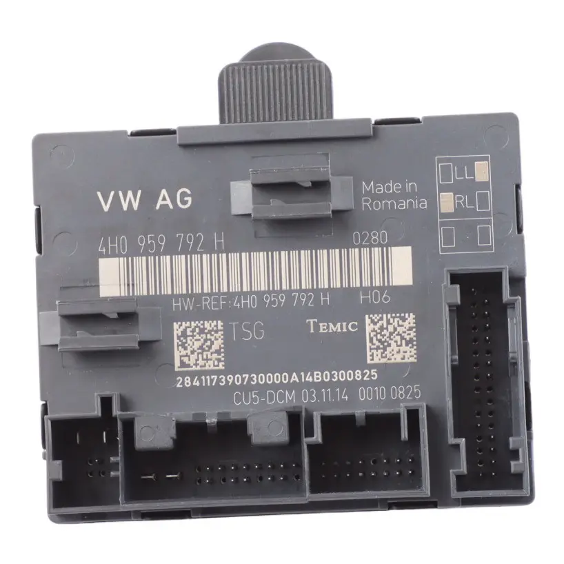 Porta Anteriore Modulo Di Controllo ECU Lato Passeggero per Audi A8 D4 4H con numero di parte 4H0959792H Audi A8 D4 4H Porta Anteriore Modulo Di Controllo ECU Lato Passeggero - SKU 4H0959792H - Numero di parte 4H0959792H