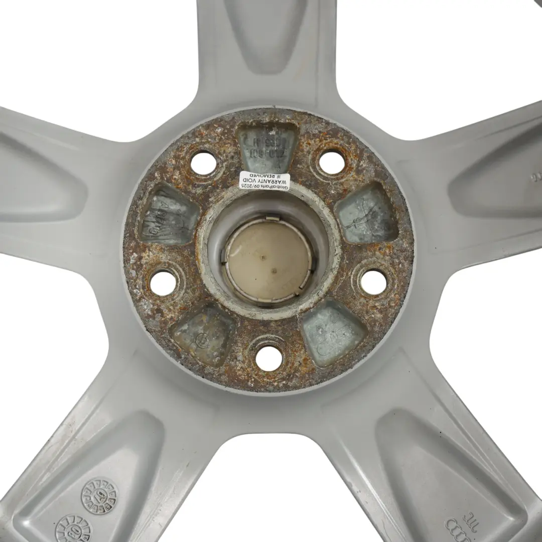 Audi Q7 4L Wheel Rim Alloy Silver 20" 9J ET:60 Star Spoke - SKU 4L0601025H-10 - Part number 4L0601025H