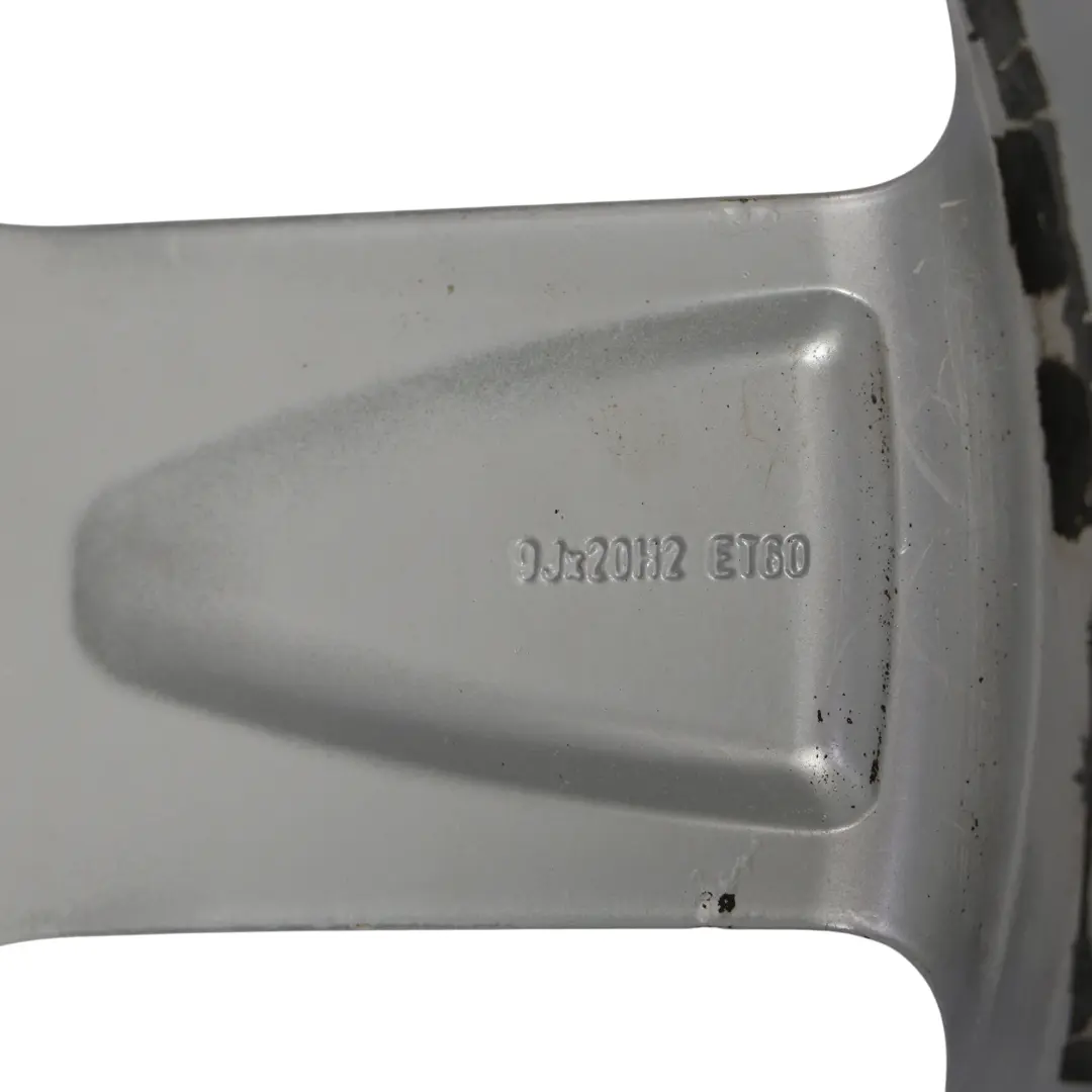 Audi Q7 4L Felge Alu Silber 20" 9J ET:60 Stern Speiche - SKU 4L0601025H-9 - Teilenummer 4L0601025H