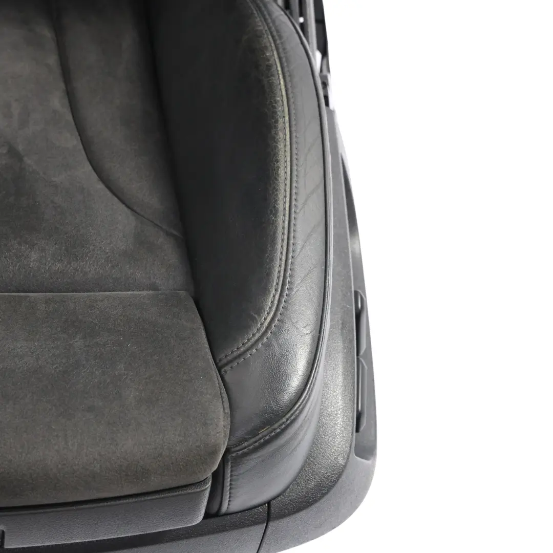 Audi Q7 4L S-Line Front Seats Memory Heated Screen Leather Alcantara Black Set - SKU 4L0881805G-2 - Part number 4L0881805G