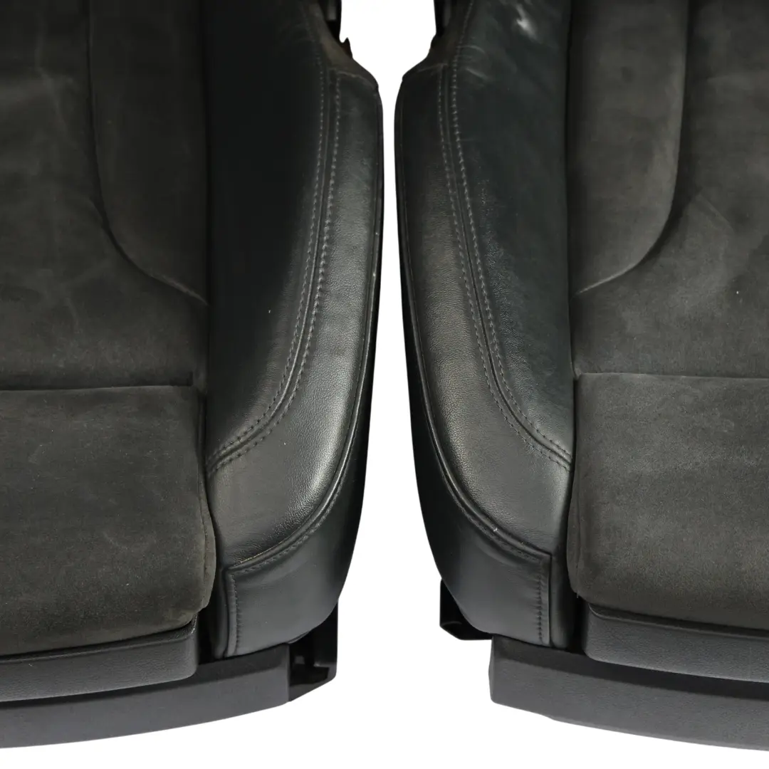 Audi Q7 4L S-Line Front Seats Memory Heated Screen Leather Alcantara Black Set - SKU 4L0881805G-2 - Part number 4L0881805G