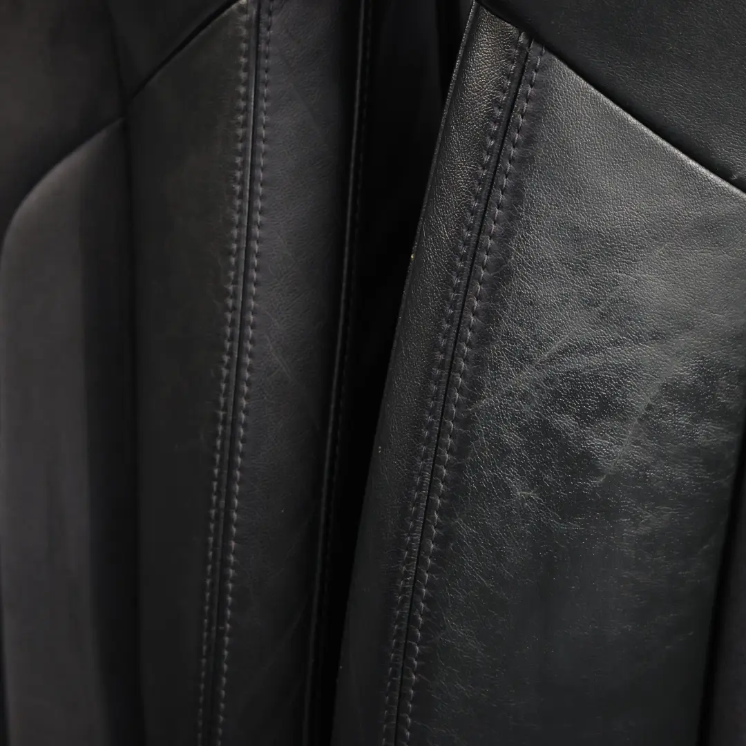 Audi Q7 4L Sièges Avant Mémoire Écran Chauffant Cuir Alcantara Noir Ensemble - SKU 4L0881805G-2 - Numéro de pièce 4L0881805G