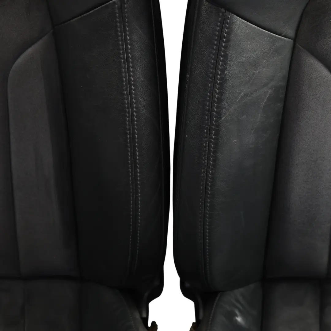 Audi Q7 4L Sièges Avant Mémoire Écran Chauffant Cuir Alcantara Noir Ensemble - SKU 4L0881805G-2 - Numéro de pièce 4L0881805G