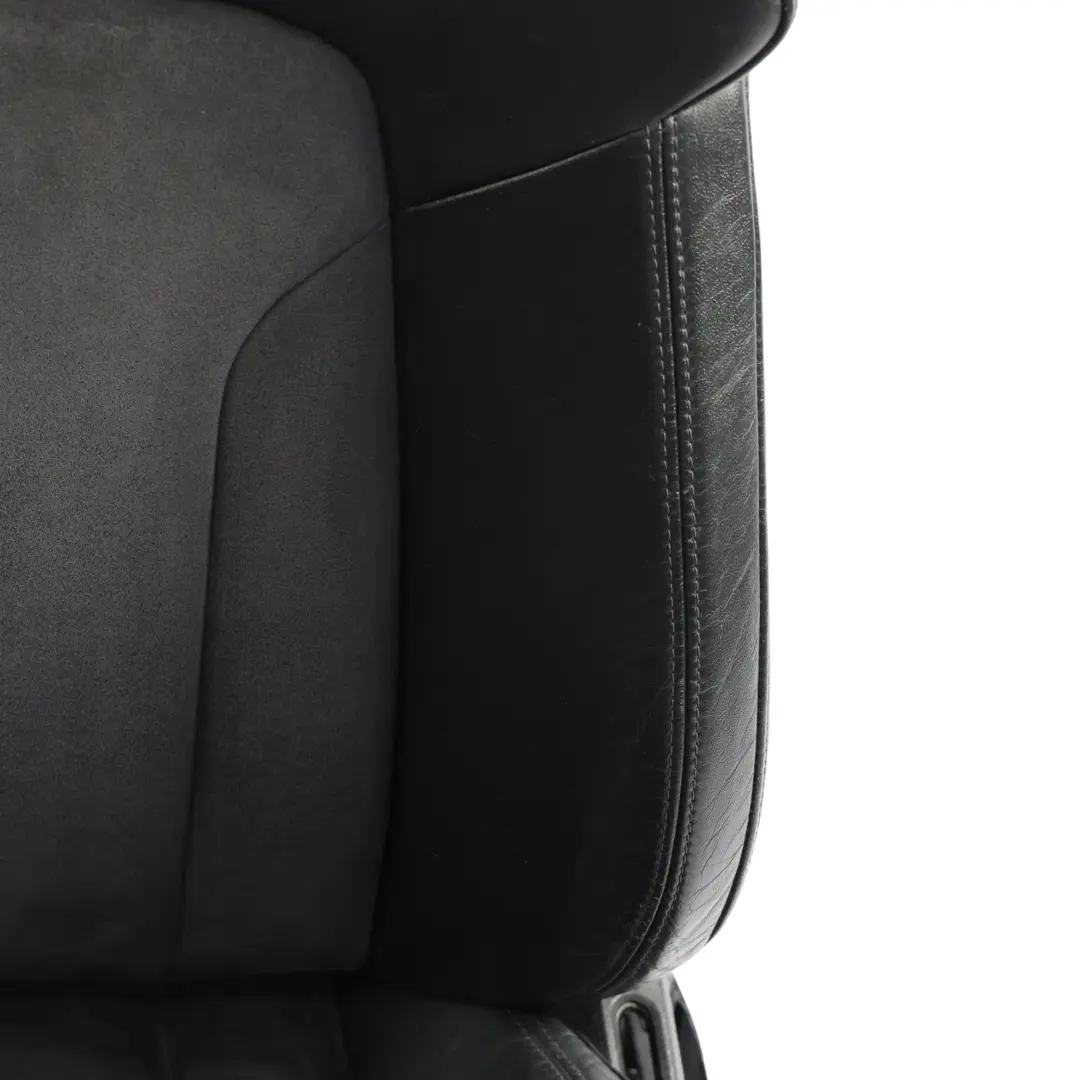 Fotele Przód Pamięć Grzane Ekran Skóra Alcantara Czarne Zestaw do Audi Q7 4L o numerze 4L0881805G Audi Q7 4L Fotele Przód Pamięć Grzane Ekran Skóra Alcantara Czarne Zestaw - SKU 4L0881805G-2 - Numer Części 4L0881805G