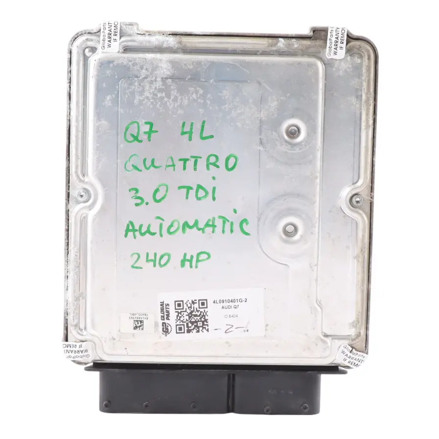 CASA Quattro 240HP Engine Contol ECU Automatic to Audi Q7 4L 3.0 TDI with Part number 4L0910401G Audi Q7 4L 3.0 TDI CASA Quattro 240HP Engine Contol ECU Automatic - SKU 4L0910401G-2 - Part number 4L0910401G