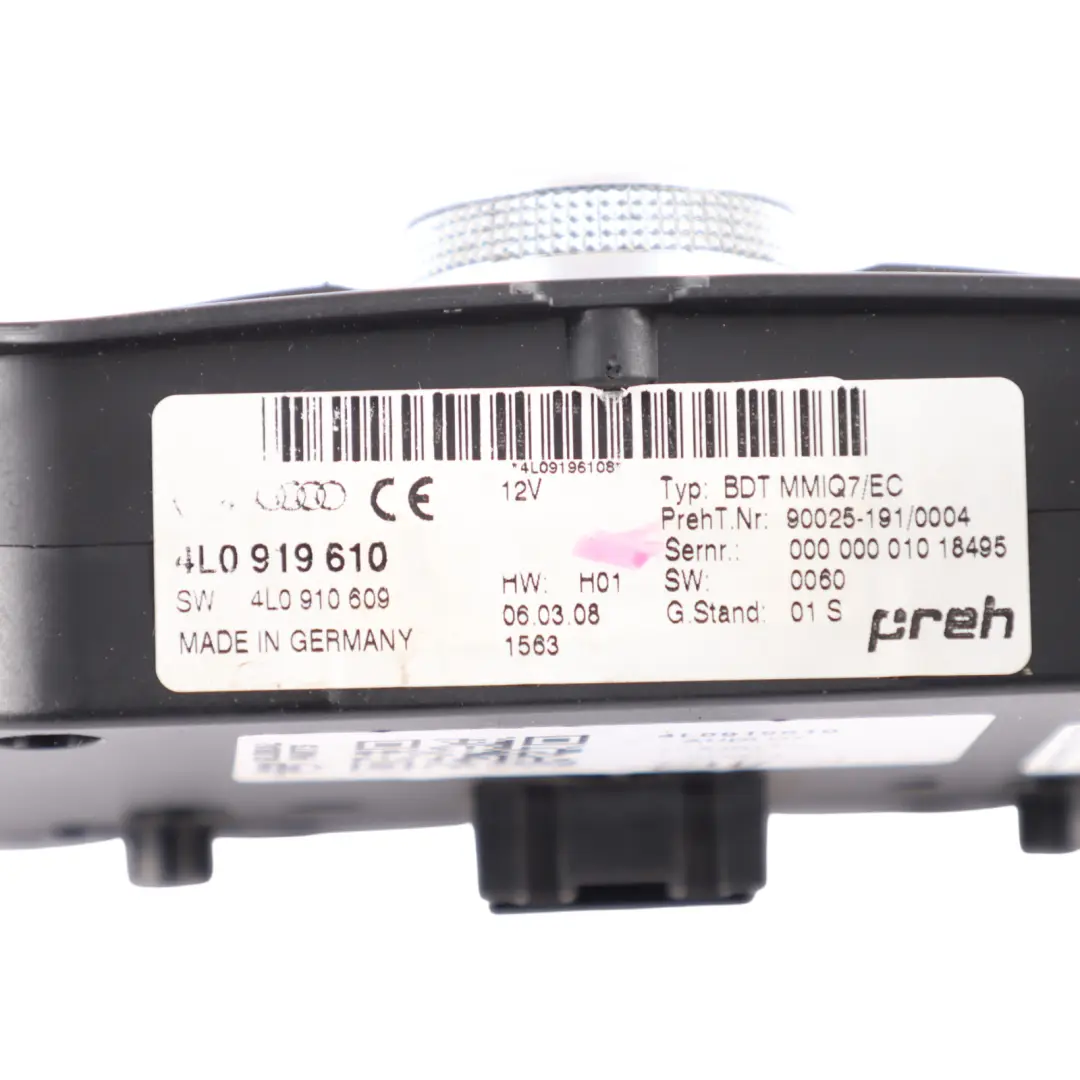 Multimedia Controller Switch Panel Control to Audi Q7 4L with Part number 4L0919610 Audi Q7 4L Multimedia Controller Switch Panel Control - SKU 4L0919610 - Part number 4L0919610