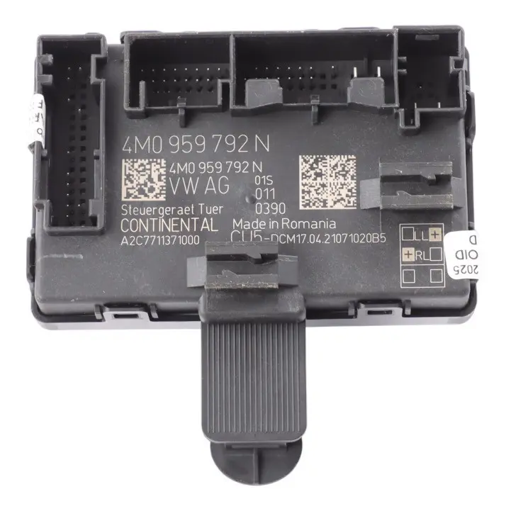 Door Module Control Unit Module ECU Front Passenger Side to Audi A5 F5 with Part number 4M0959792N Audi A5 F5 Door Module Control Unit Module ECU Front Passenger Side - SKU 4M0959792N - Part number 4M0959792N