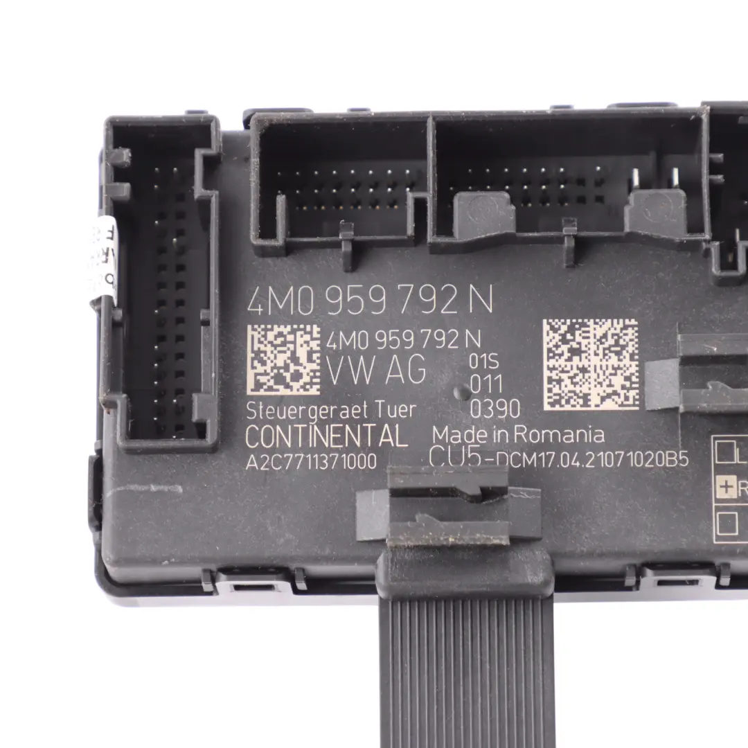 Door Module Control Unit Module ECU Front Passenger Side to Audi A5 F5 with Part number 4M0959792N Audi A5 F5 Door Module Control Unit Module ECU Front Passenger Side - SKU 4M0959792N - Part number 4M0959792N