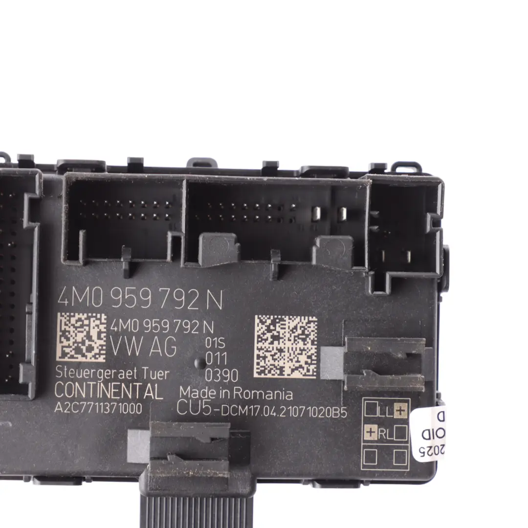 Door Module Control Unit Module ECU Front Passenger Side to Audi A5 F5 with Part number 4M0959792N Audi A5 F5 Door Module Control Unit Module ECU Front Passenger Side - SKU 4M0959792N - Part number 4M0959792N